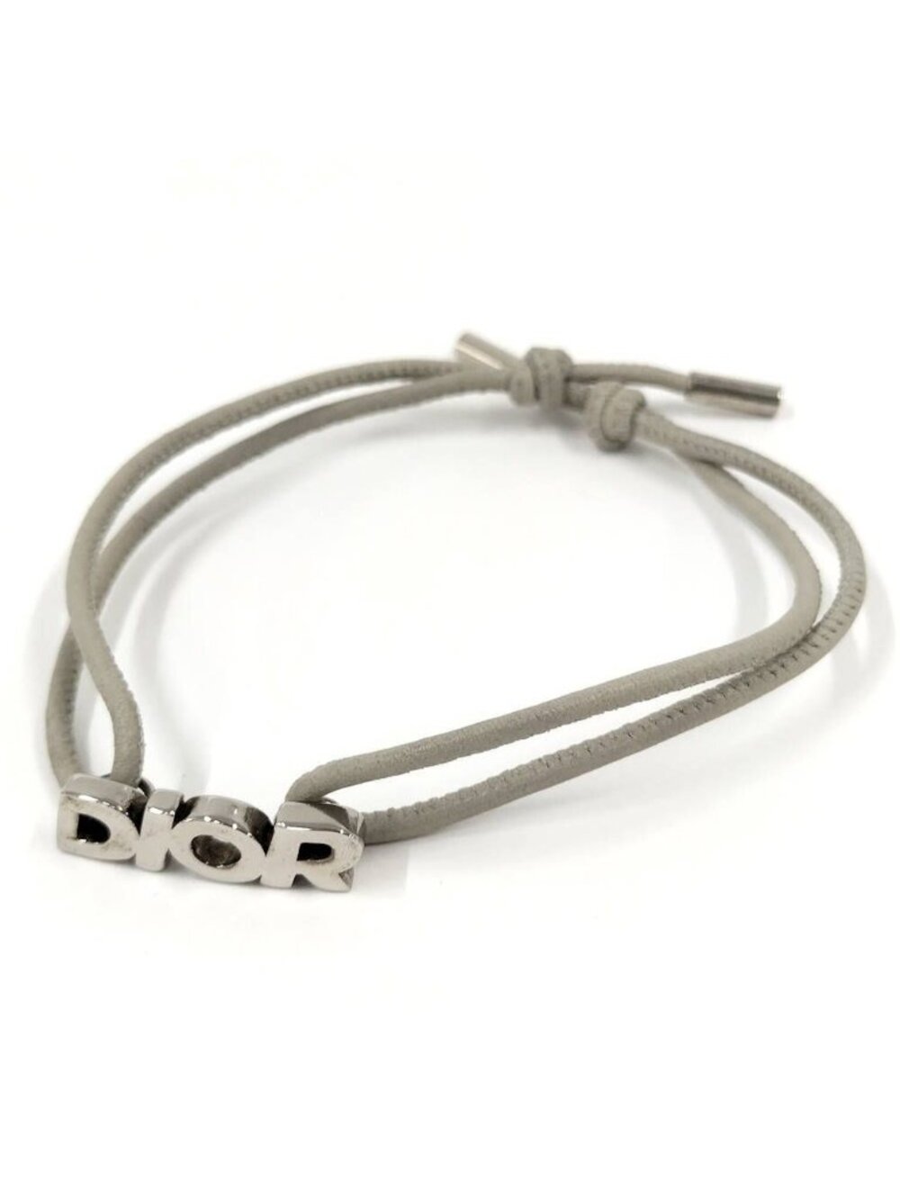 Dior Leather Cord Bracelet Logo
